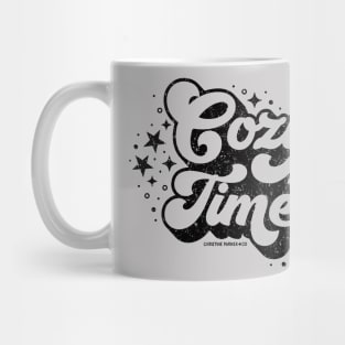 Cozy time sparkles - black Mug